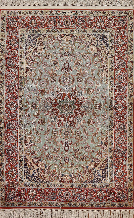 Vegetable Dye Isfahan Persian Area Rug 4x5