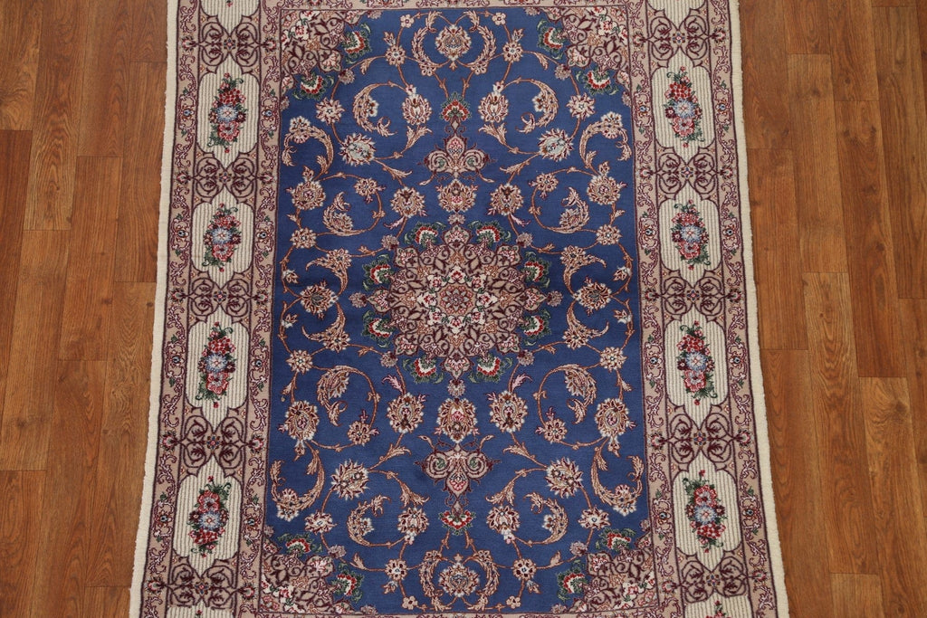 Vegetable Dye Isfahan Persian Area Rug 4x5