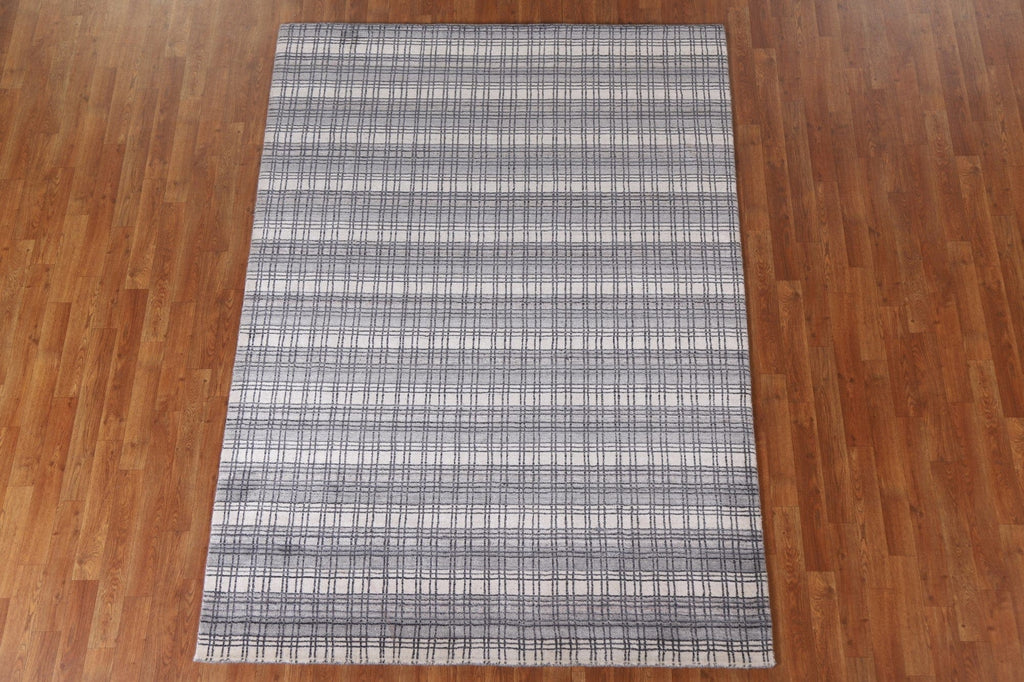 All-Over Wool Gabbeh Area Rug 6x8