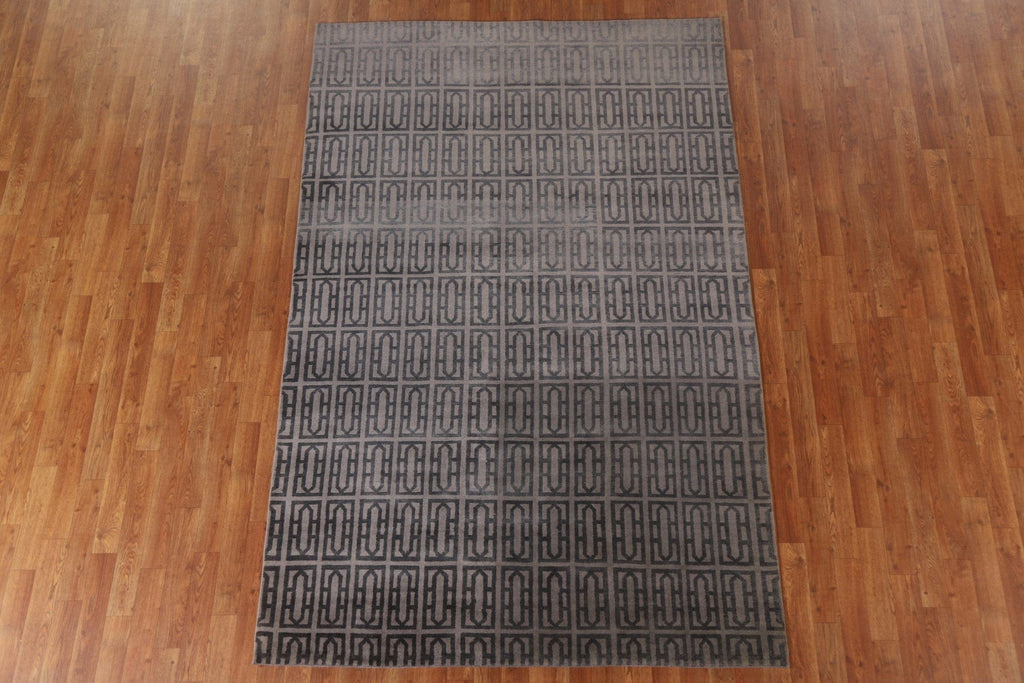 Geometric Moroccan Area Rug 5x8