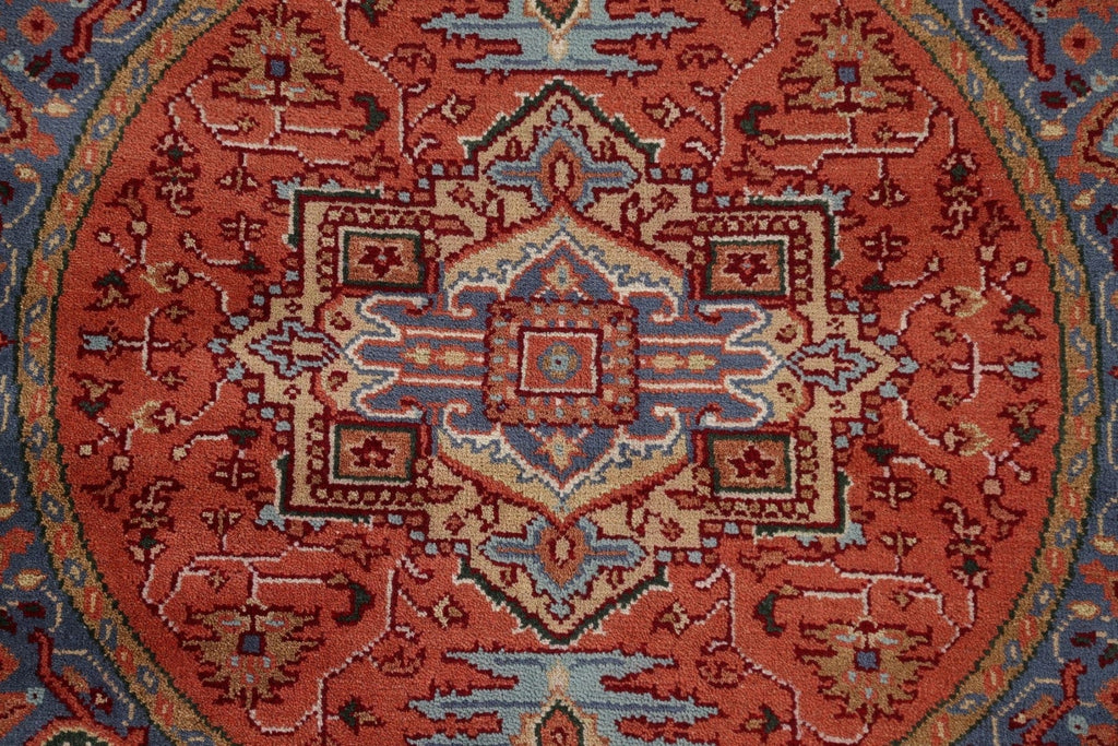 Round Heriz Serapi Area Rug 5x5