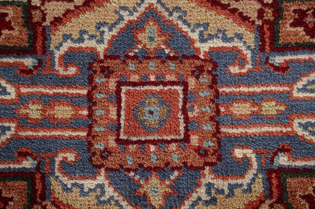 Round Heriz Serapi Area Rug 5x5