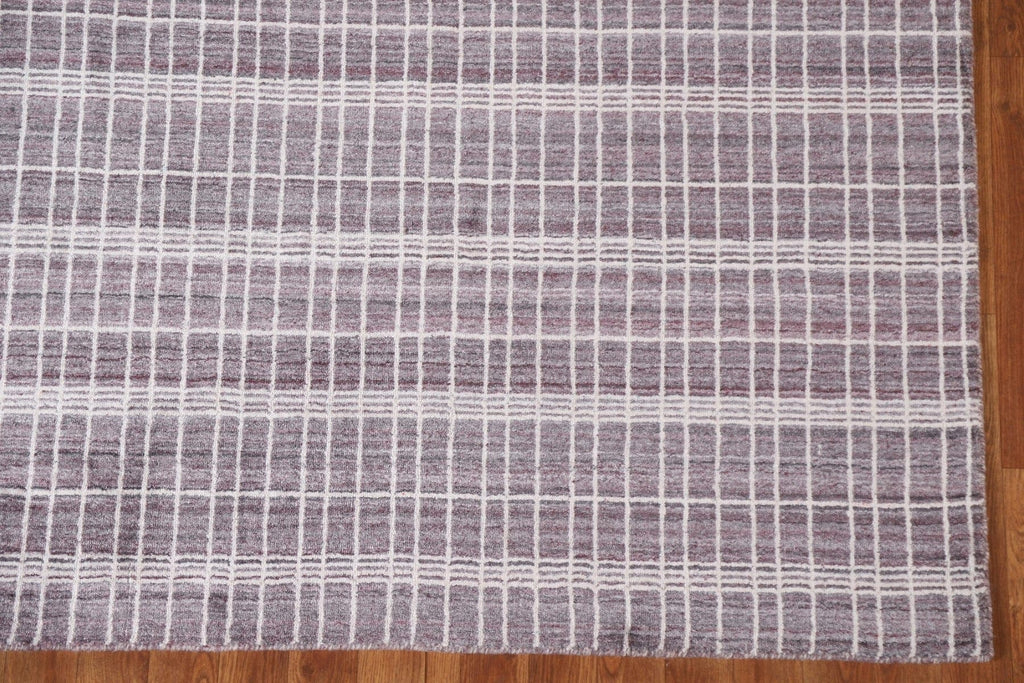 Gray/ Burgundy Gabbeh Oriental Area Rug 6x8