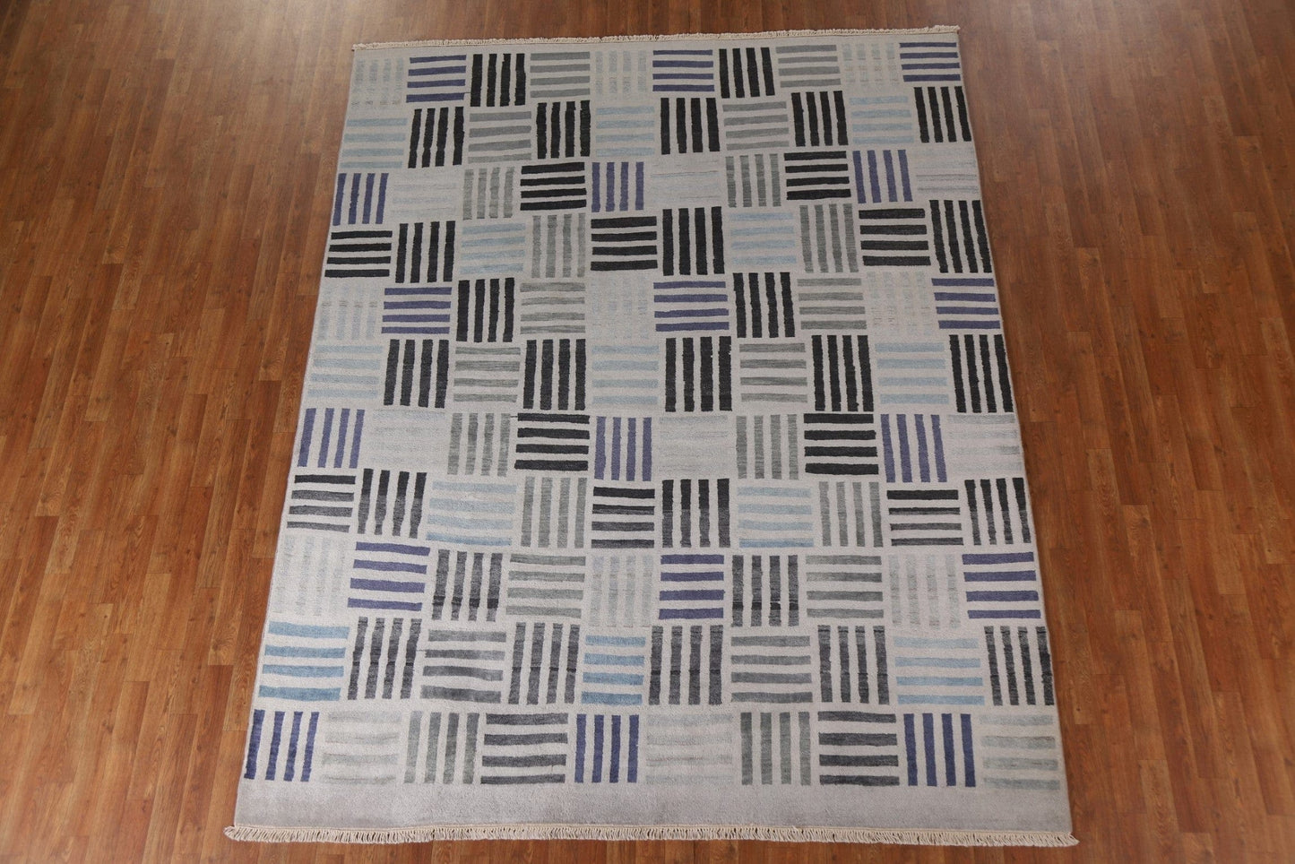 Geometric Gabbeh Wool Area Rug 8x10