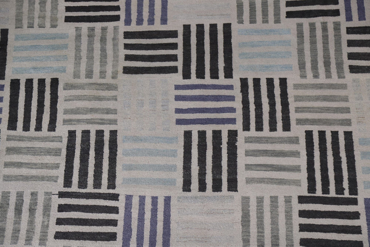 Geometric Gabbeh Wool Area Rug 8x10