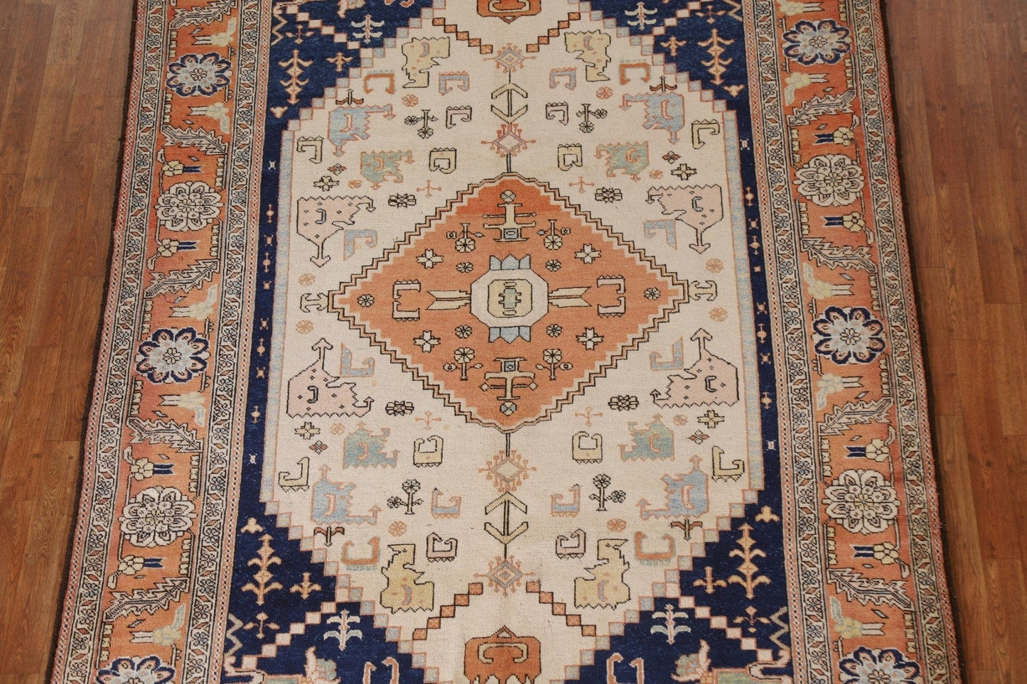 Vegetable Dye Heriz Serapi Persian Area Rug 6x9