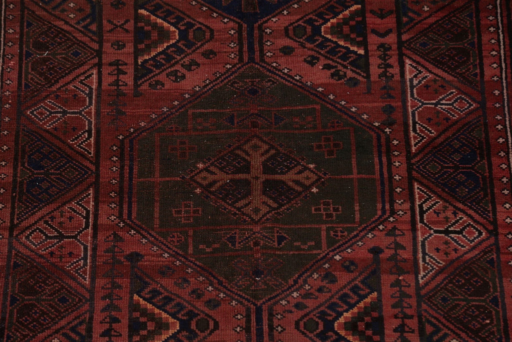 Antique Qashqai Persian Area Rug 5x8