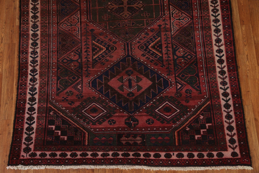 Antique Qashqai Persian Area Rug 5x8