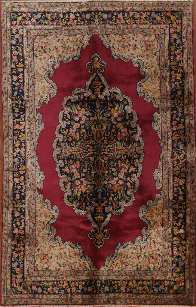 Vintage Aubusson Oriental Area Rug 6x9