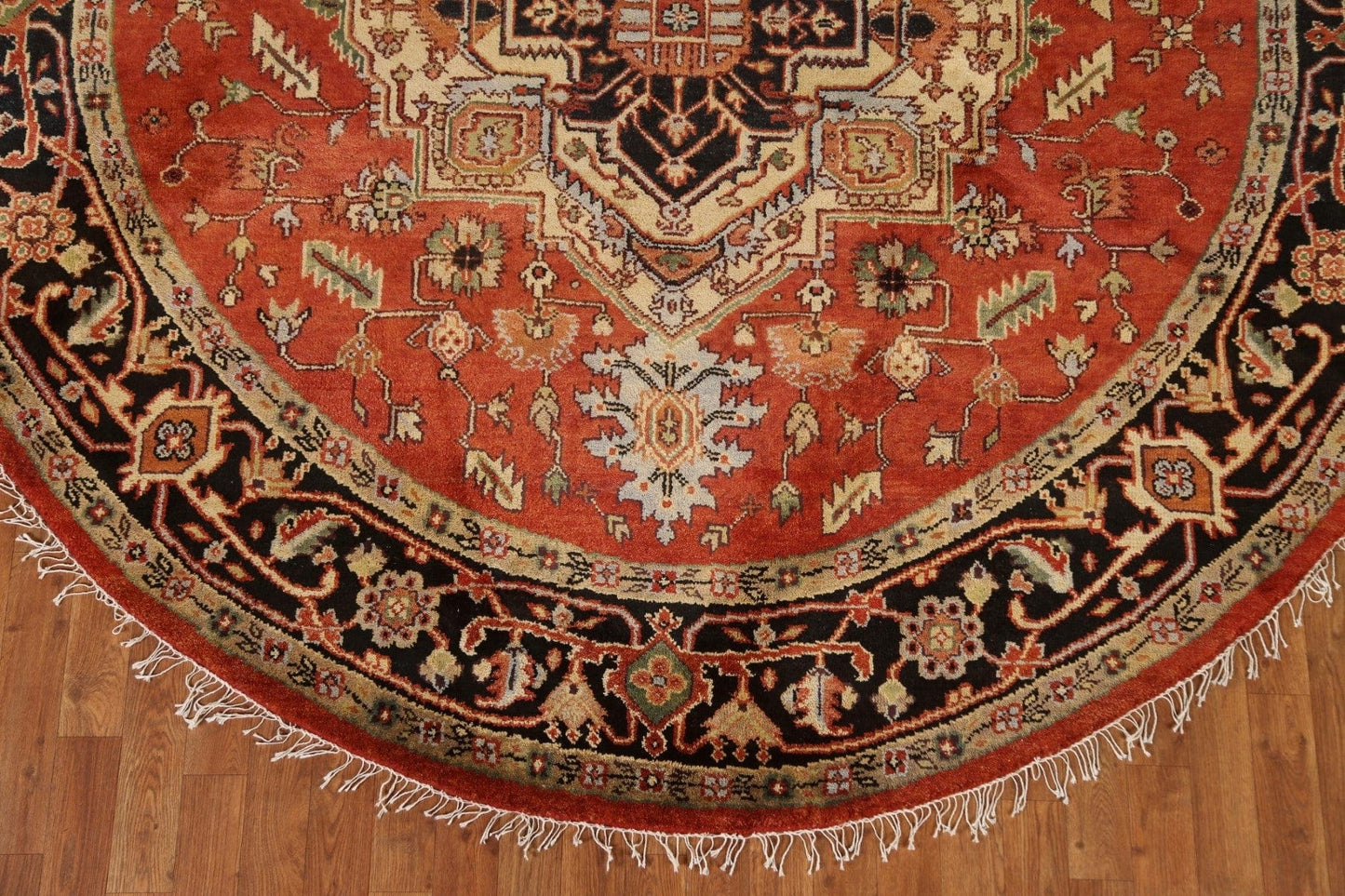 Round Heriz Oriental Area Rug 8x8