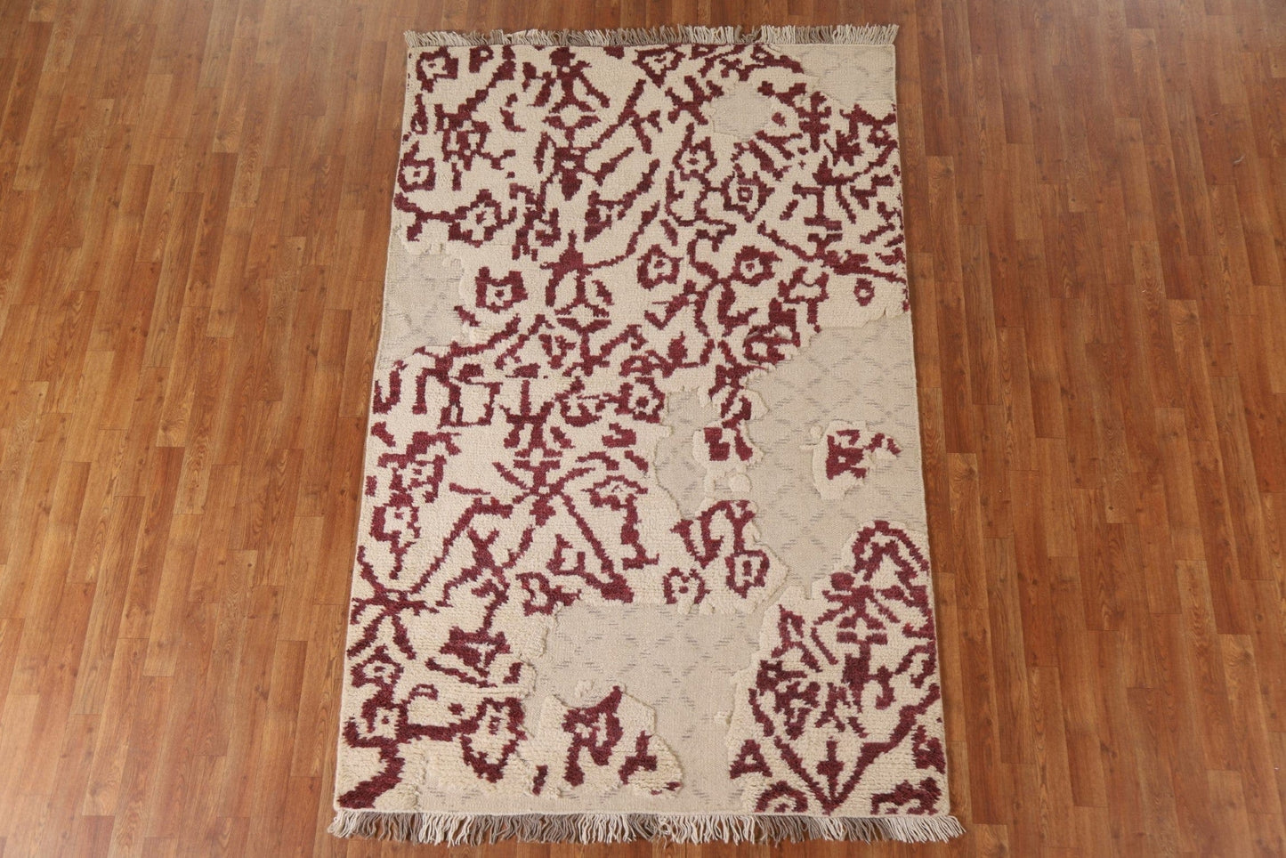 Abstract Moroccan Area Rug 5x8