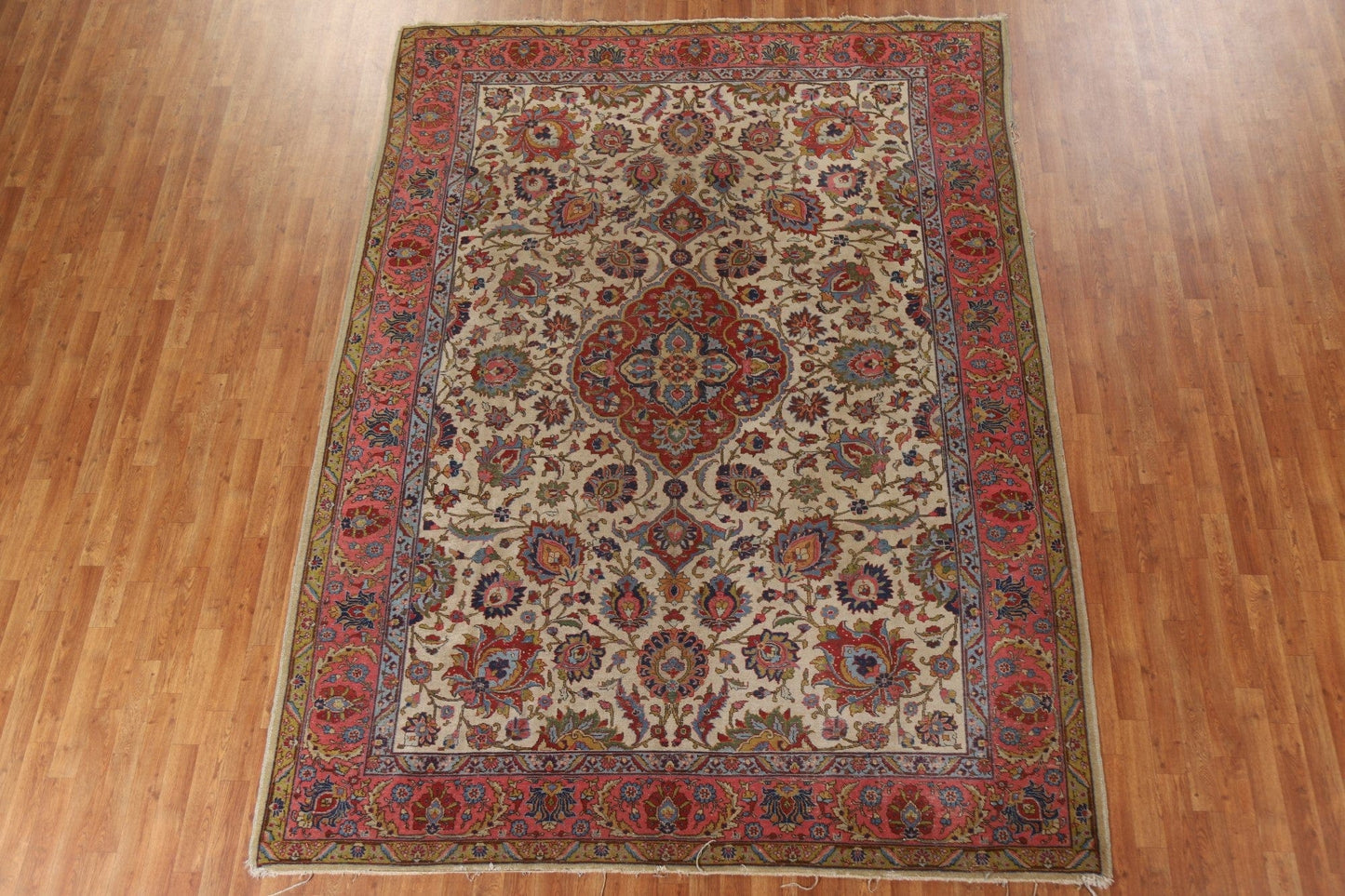 Antique Vegetable Dye Tabriz Persian Area Rug 8x11