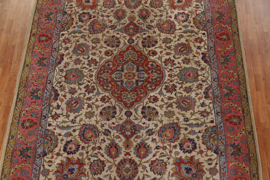 Antique Vegetable Dye Tabriz Persian Area Rug 8x11