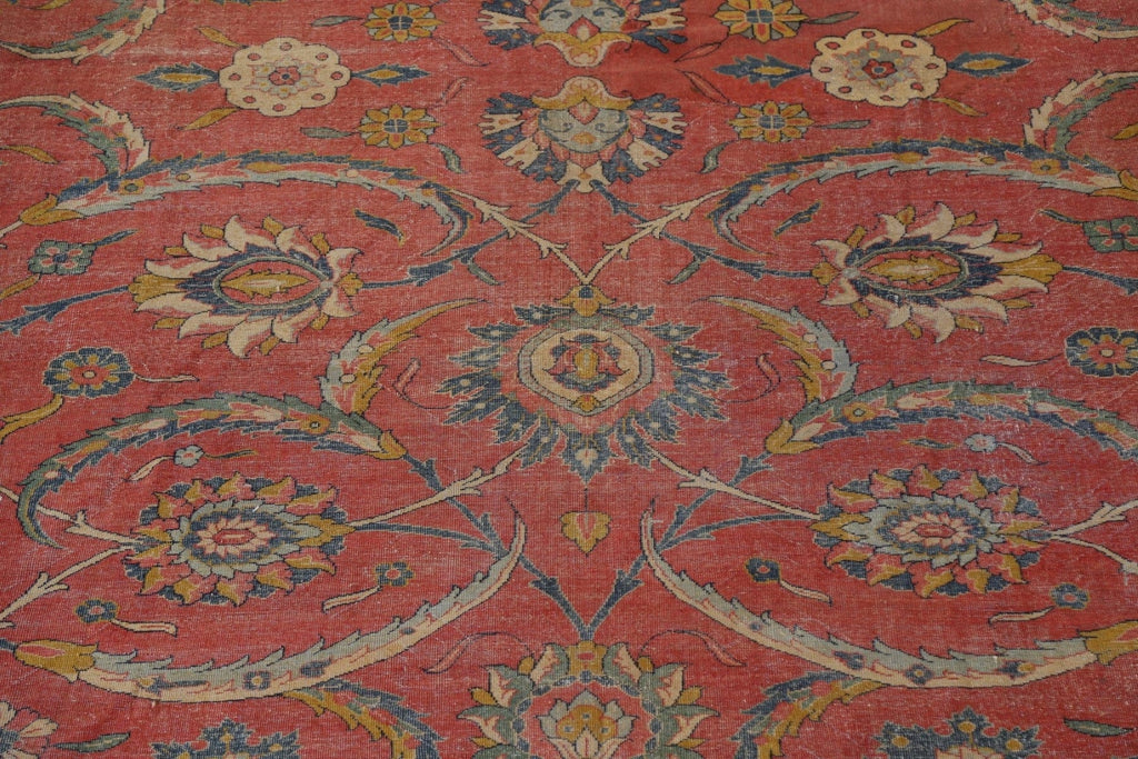 Antique Vegetable Dye Sultanabad Persian Large Rug 13x21