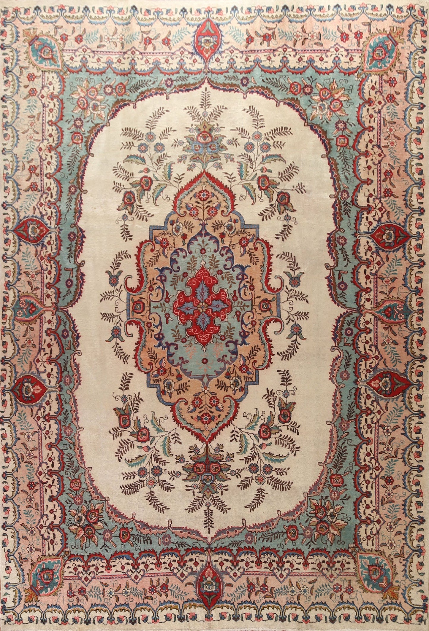 Vintage Tabriz Persian Area Rug 10x12