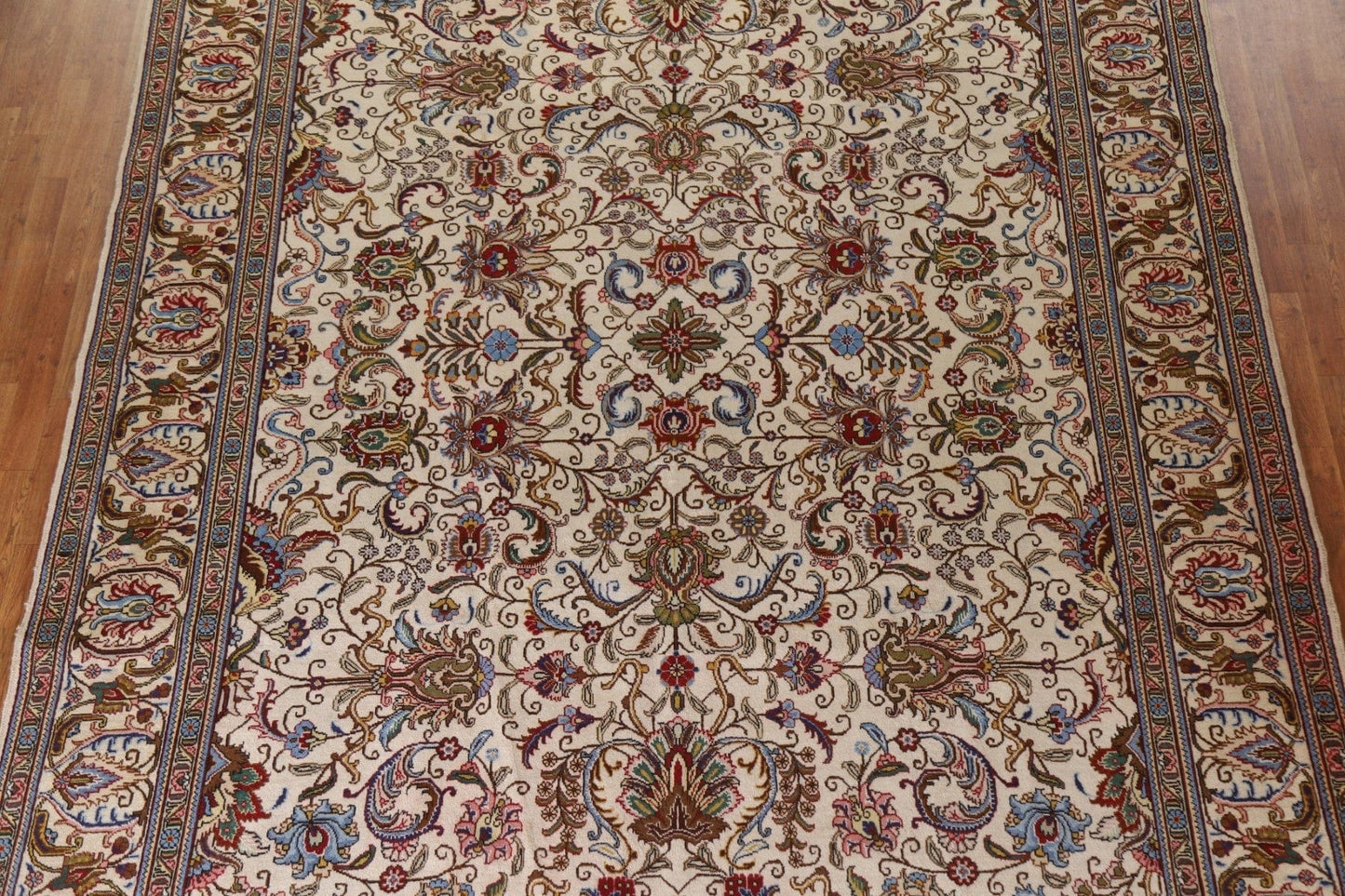 All-Over Floral Tabriz Persian Area Rug 10x13