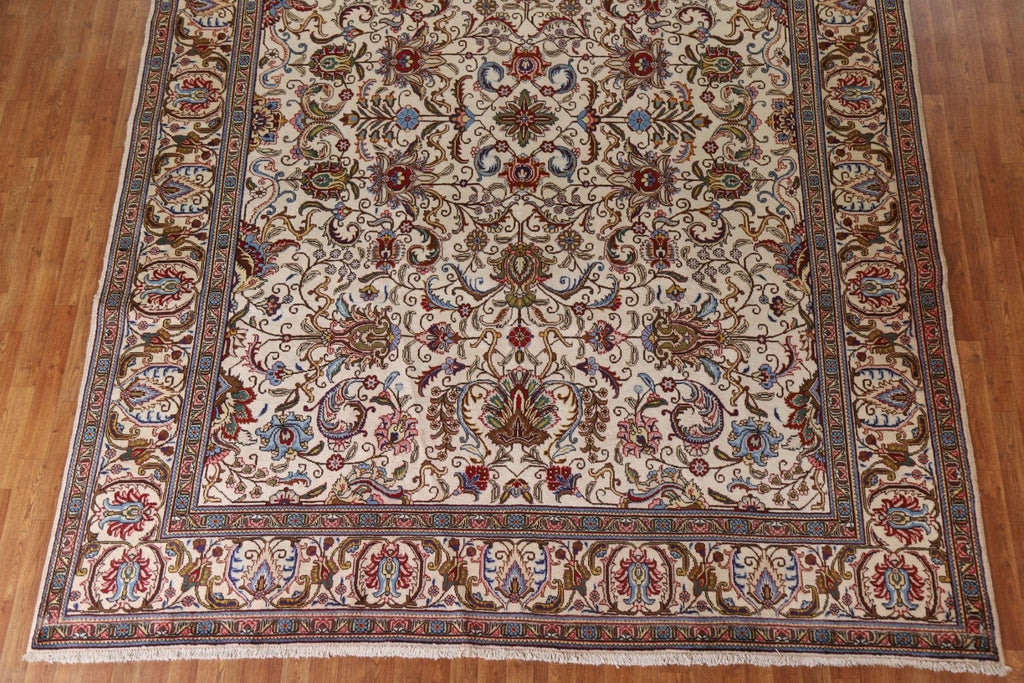 All-Over Floral Tabriz Persian Area Rug 10x13