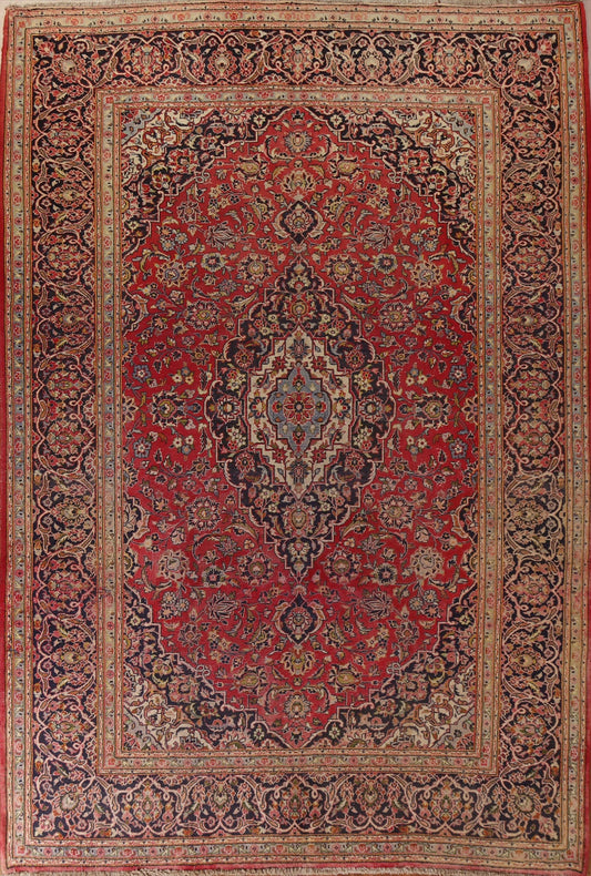 Traditional Mashad Persian Area Rug 9x11