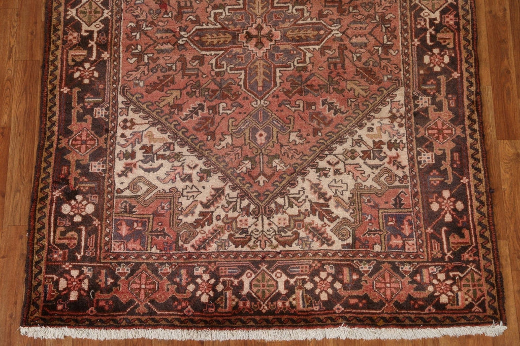 Vintage Heriz Persian Area Rug 5x7