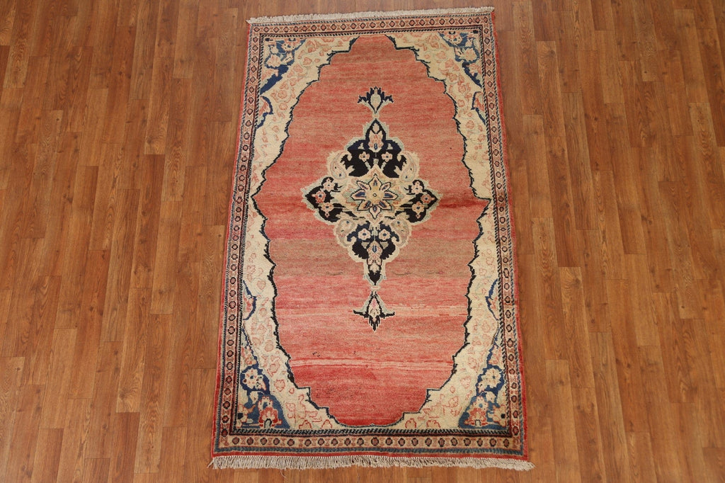 Vintage Wool Mahal Persian Rug 3x6