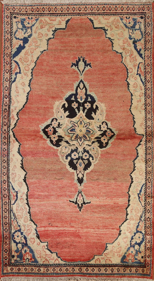 Vintage Wool Mahal Persian Rug 3x6