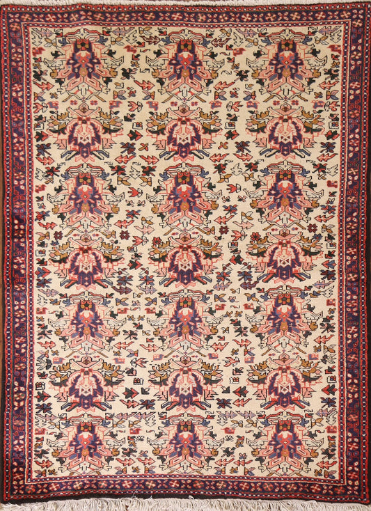 All-Over Gharajeh Persian Area Rug 5x6