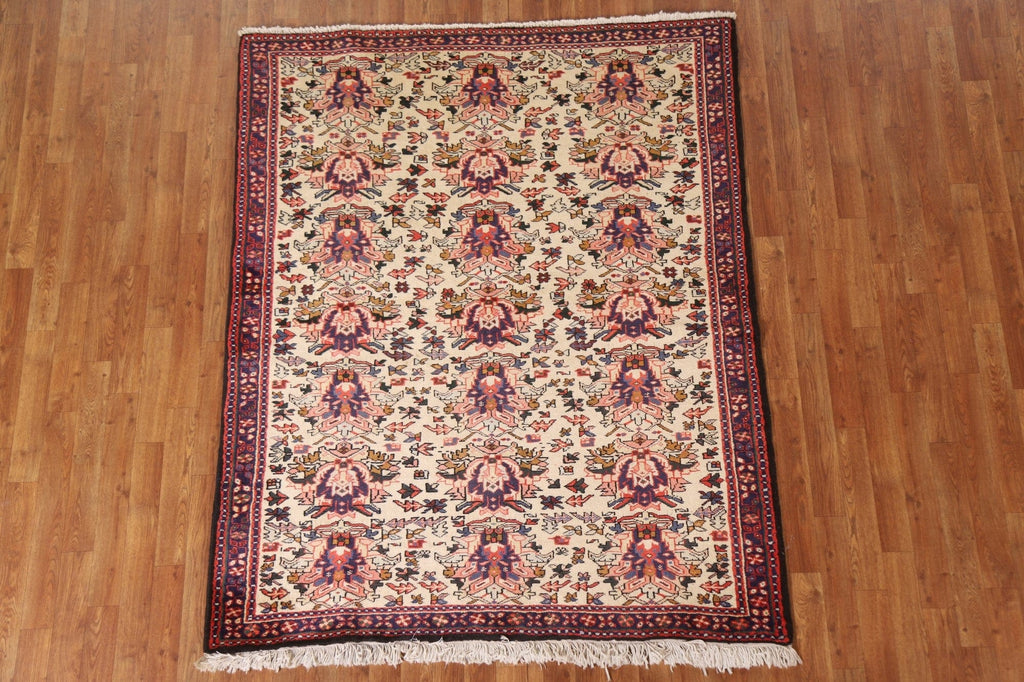 All-Over Gharajeh Persian Area Rug 5x6