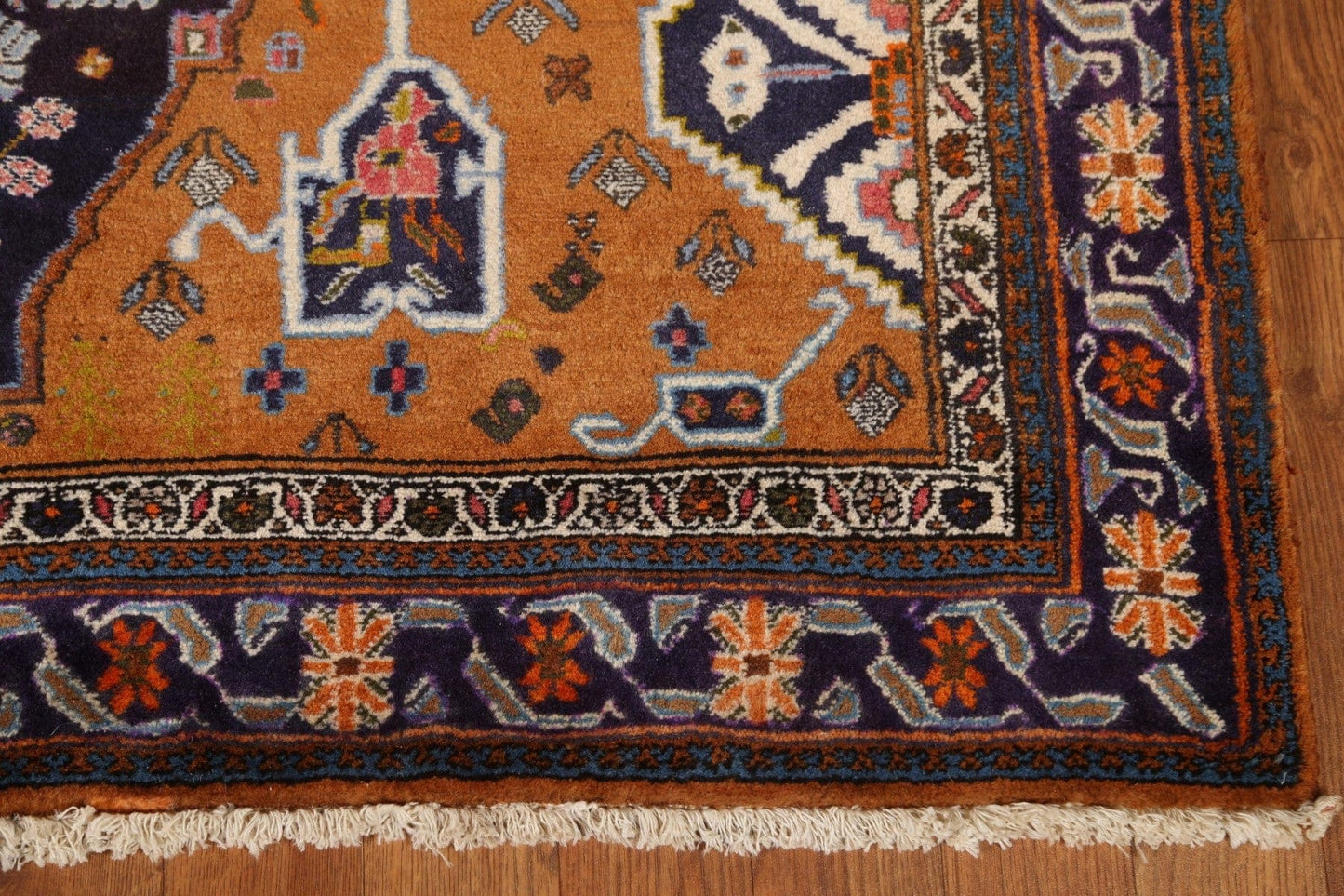 Vegetable Dye Bidjar Persian Area Rug 4x6