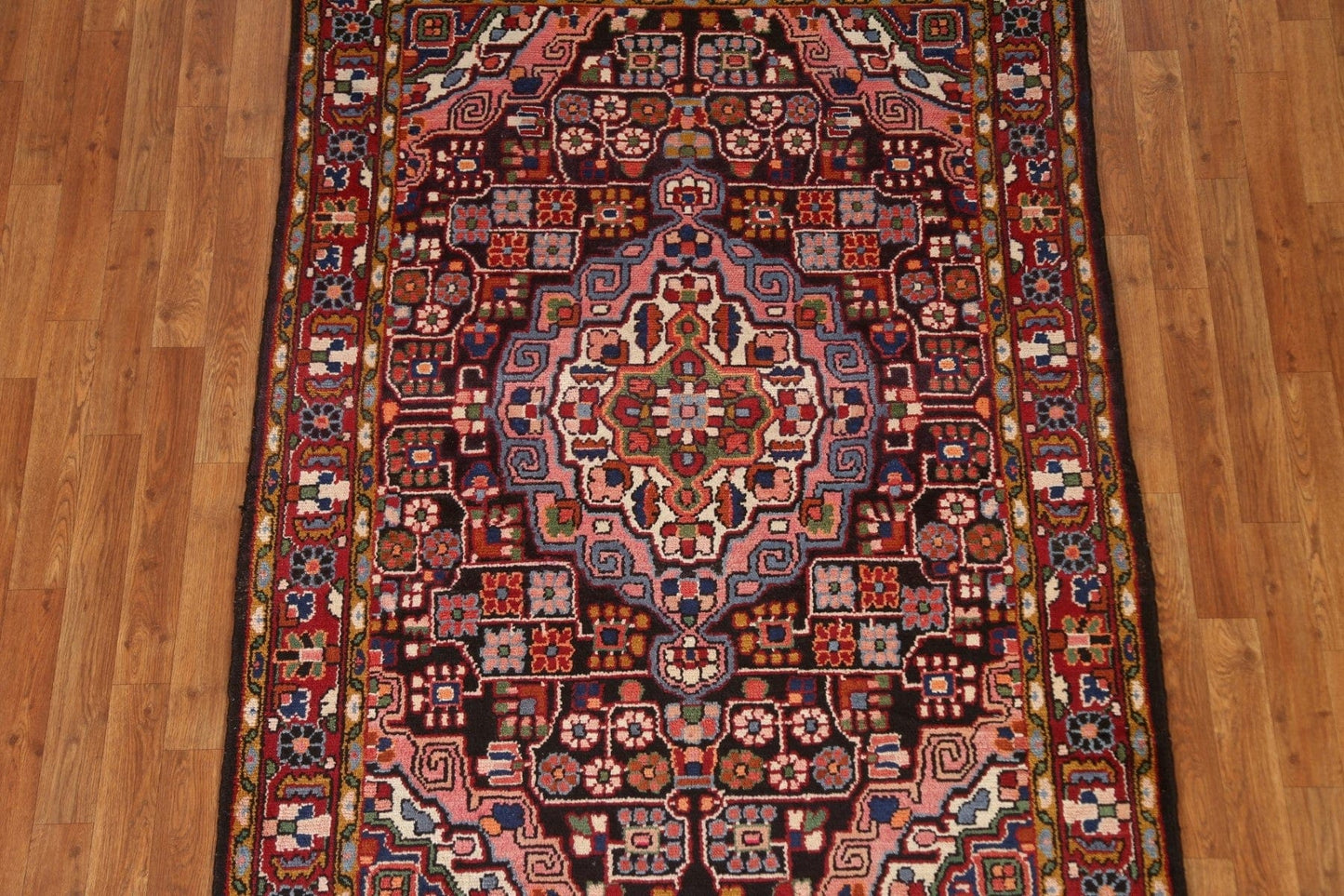 Vintage Hamedan Persian Area Rug 4x7