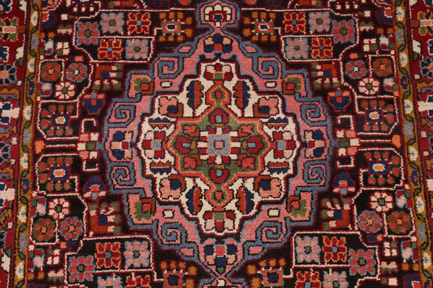 Vintage Hamedan Persian Area Rug 4x7