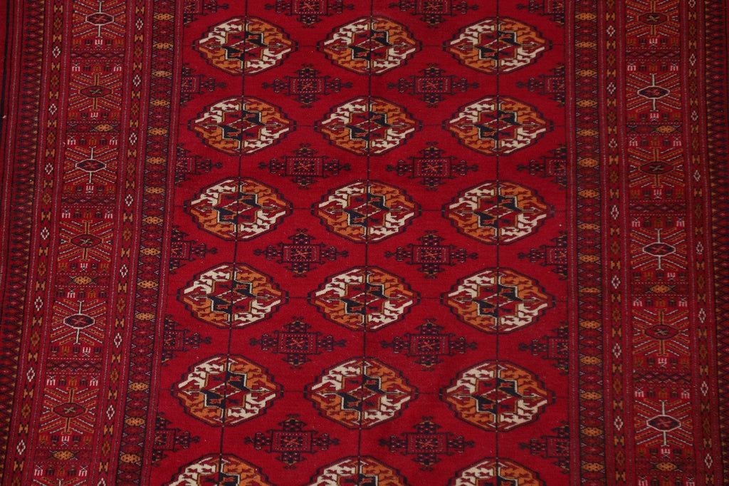 Red Bokhara Geometric Area Rug 5x6