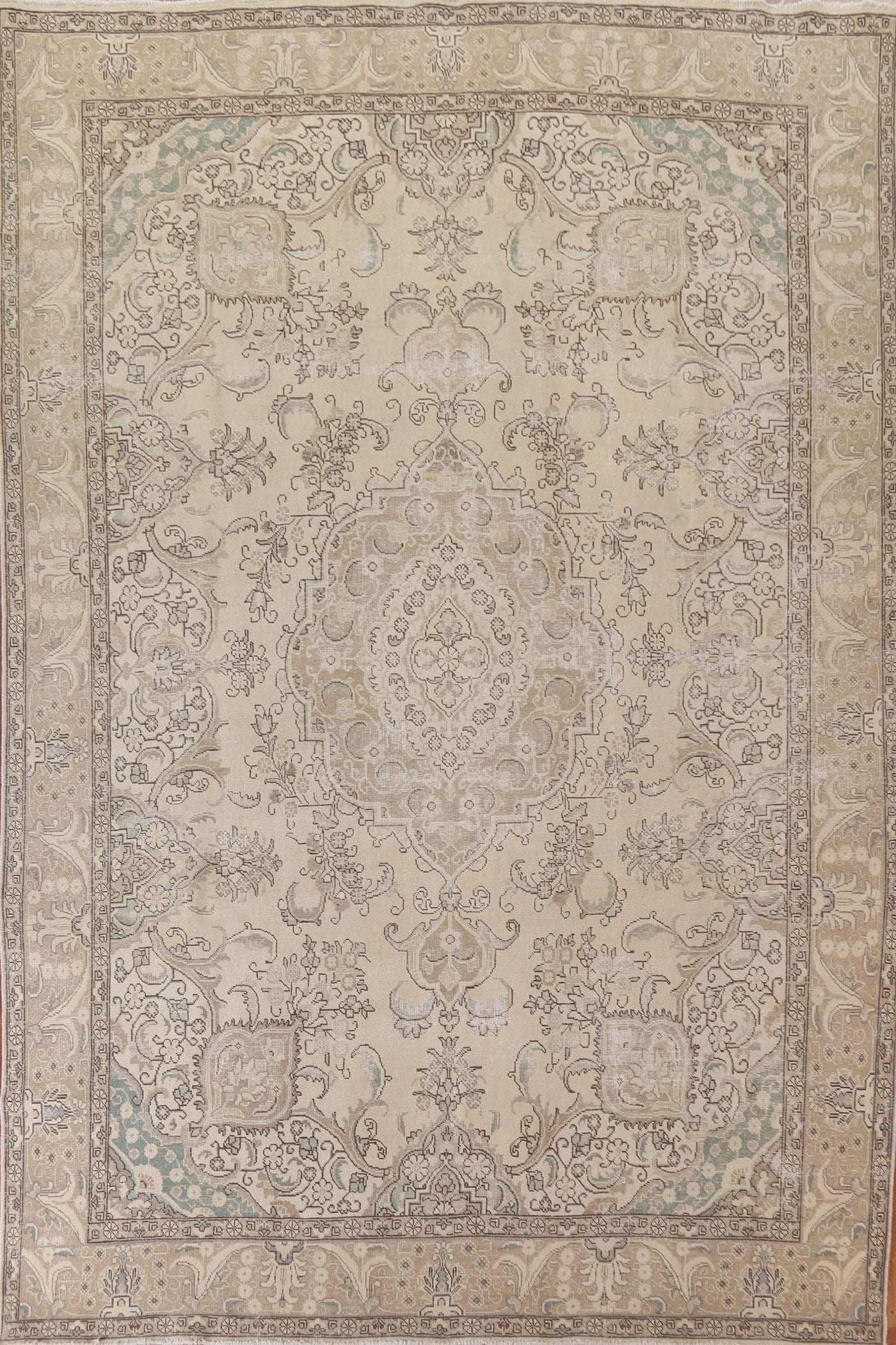 Distressed Tabriz Persian Area Rug 9x13