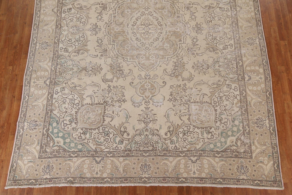 Distressed Tabriz Persian Area Rug 9x13