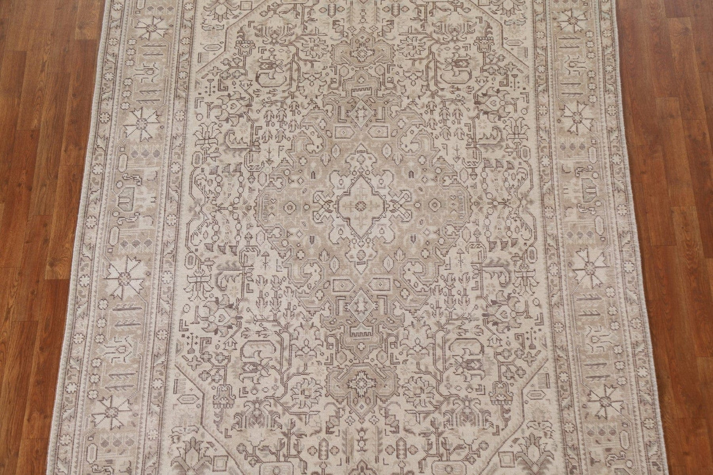 Distressed Wool Tabriz Persian Area Rug 6x10