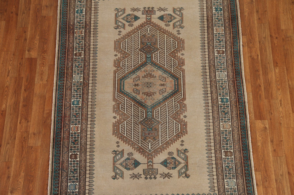 Tribal Wool Meshkin Persian Area Rug 4x6