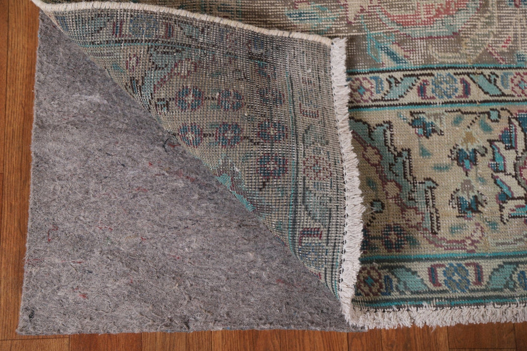 Distressed Over-Dyed Tabriz Persian Area Rug 4x6