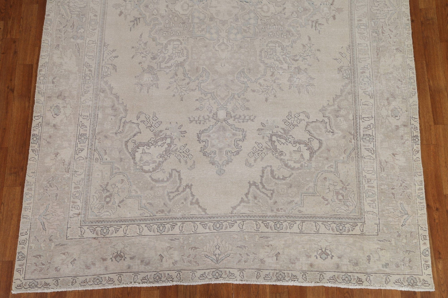 Distressed Muted Tabriz Persian Area Rug 6x9