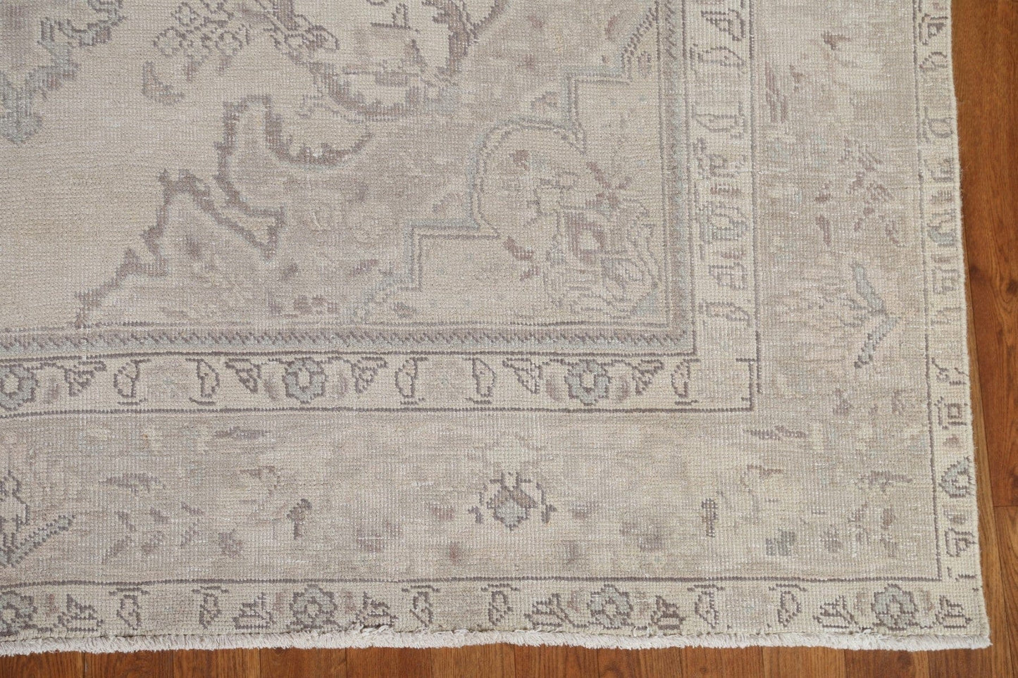 Distressed Muted Tabriz Persian Area Rug 6x9