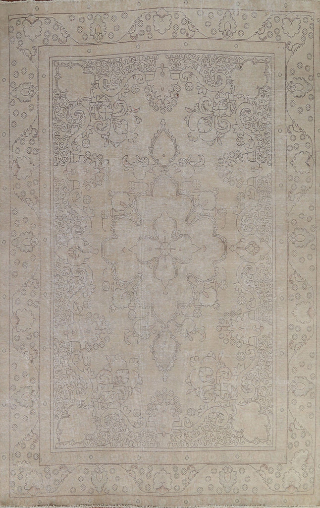 Distressed Tabriz Persian Area Rug 8x11