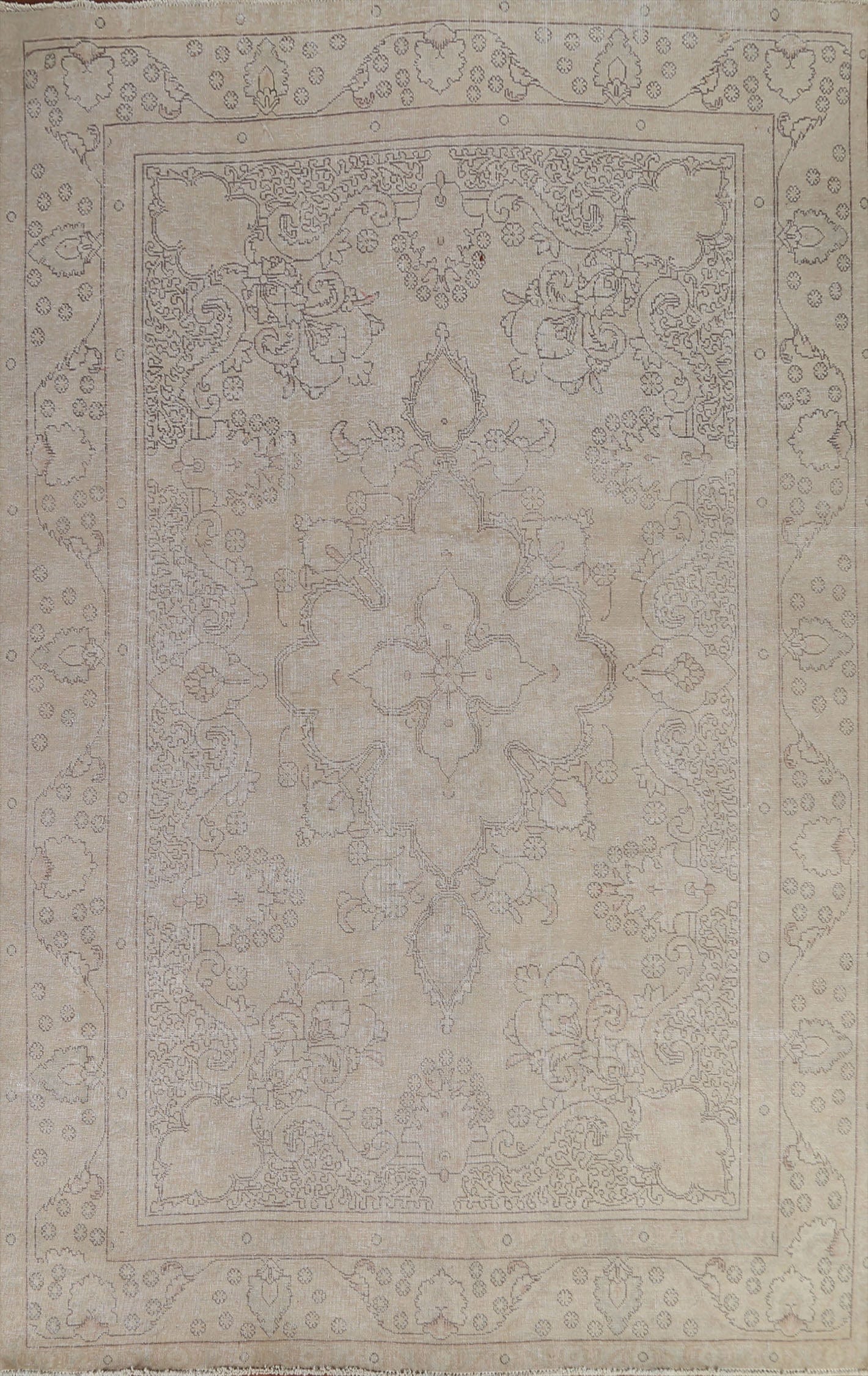 Distressed Tabriz Persian Area Rug 8x11