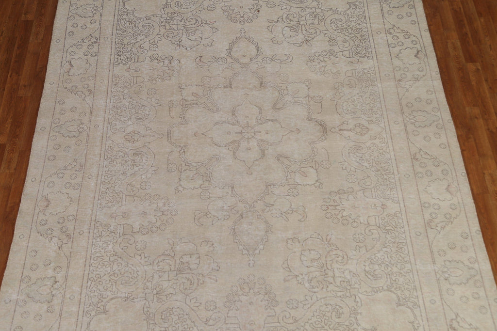 Distressed Tabriz Persian Area Rug 8x11