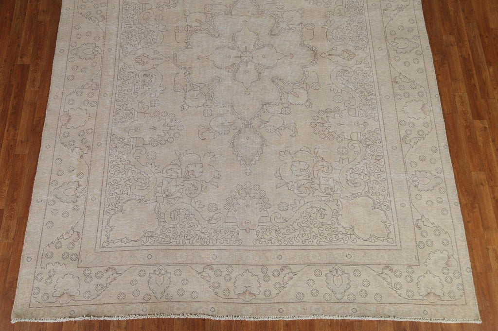 Distressed Tabriz Persian Area Rug 8x11