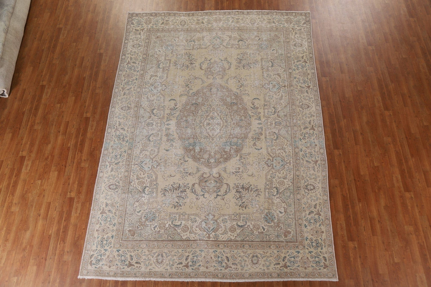 Distressed Wool Tabriz Persian Area Rug 8x12