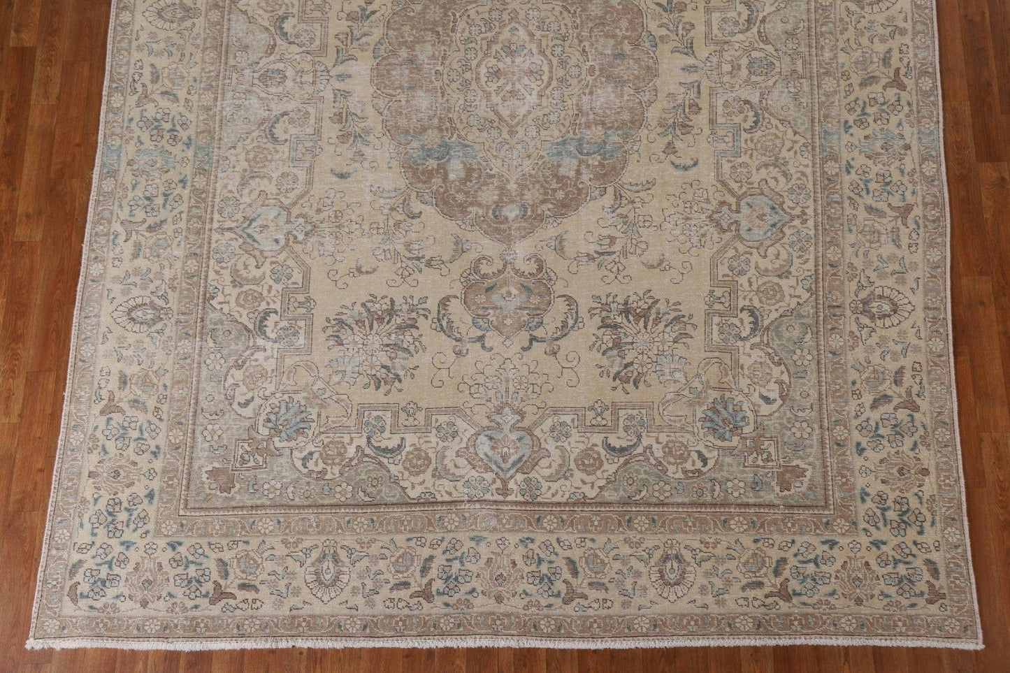 Distressed Wool Tabriz Persian Area Rug 8x12