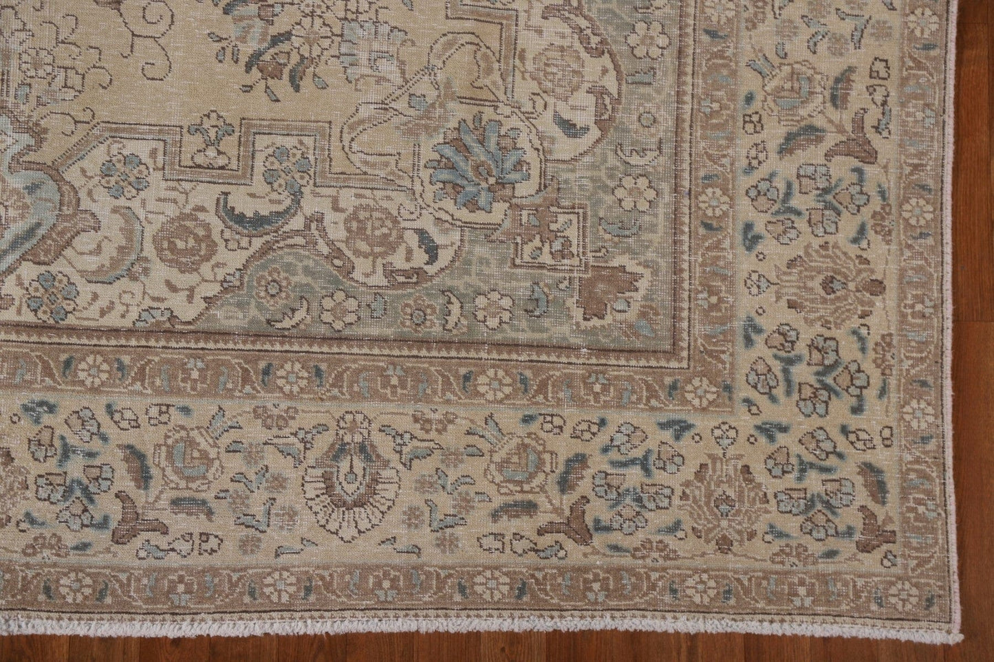 Distressed Wool Tabriz Persian Area Rug 8x12