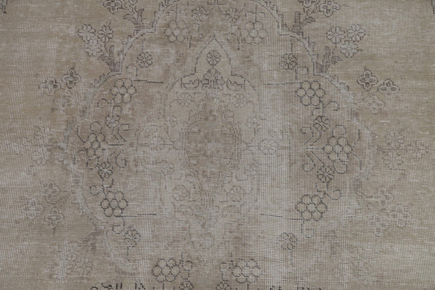 Distressed Muted Tabriz Persian Area Rug 7x10