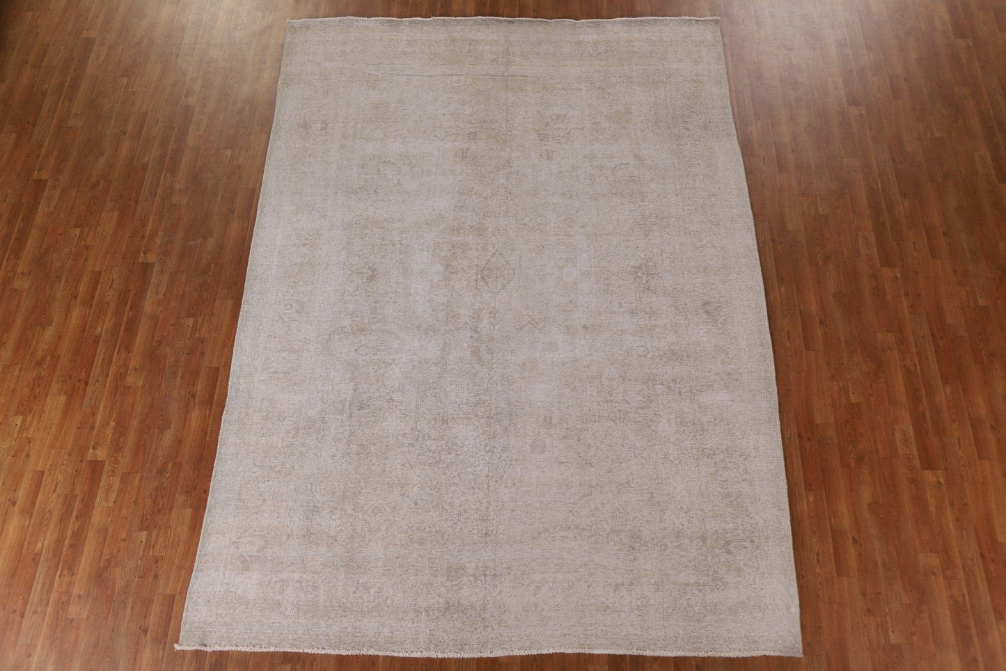 Muted Distressed Tabriz Persian Area Rug 8x11