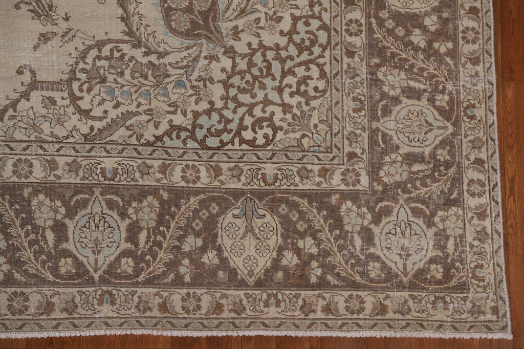 Distressed Tabriz Persian Area Rug 9x12