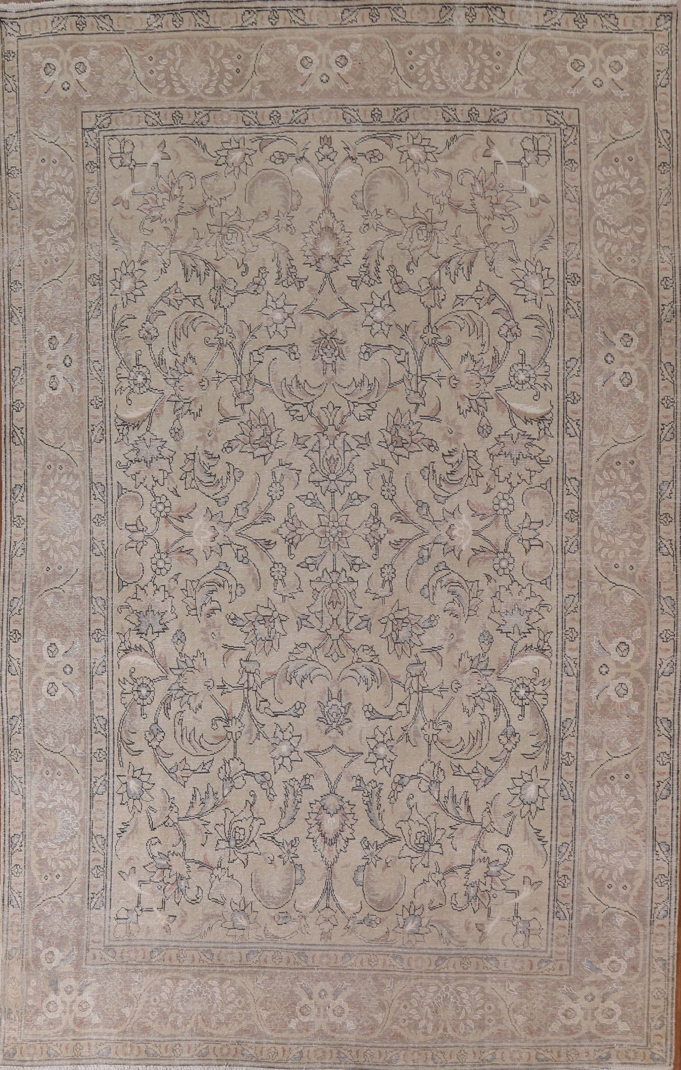 Distressed Tabriz Persian Area Rug 8x12