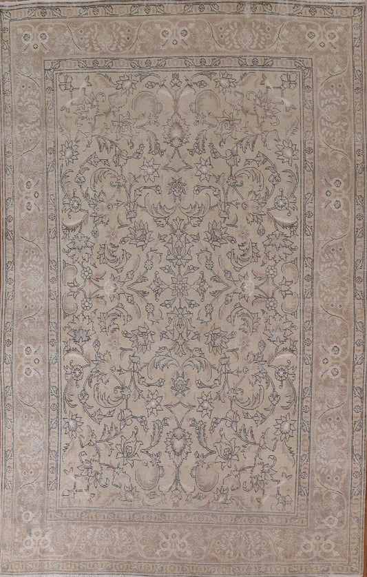 Distressed Tabriz Persian Area Rug 8x12